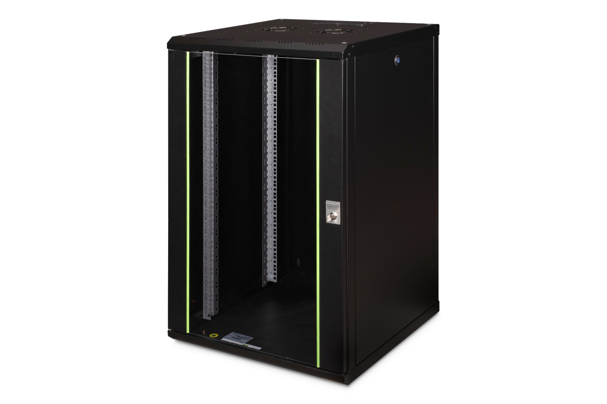 Digitus Unique – 19" Wandverteiler 20U, IP20, abschliessbar, 600 × 600 × 998 mm, schwarz, Stahl
