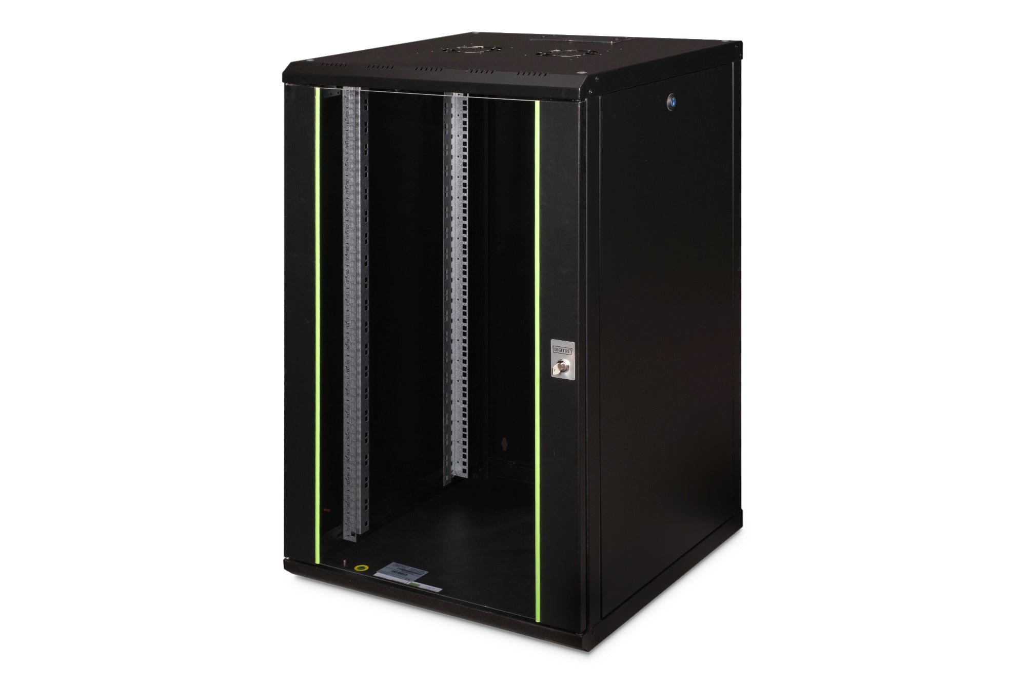 Digitus Unique – 19" Wandverteiler 20U, IP20, abschliessbar, 600 × 600 × 998 mm, schwarz, Stahl
