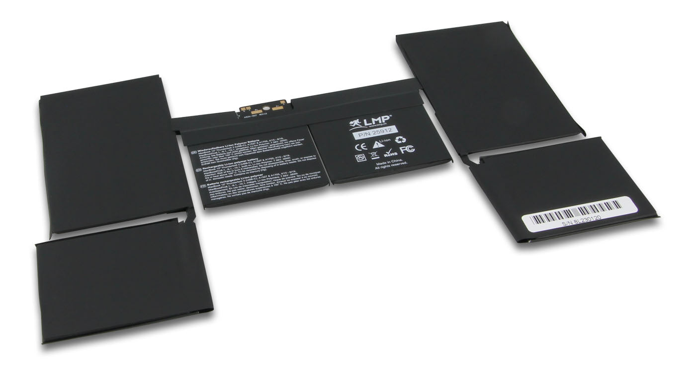 LMP 25912 – Ersatzakku Li-Ion, 7,56 V 4761,9 mAh (36 Wh), für MacBook (Retina, 12", Early 2015/2016/2017)