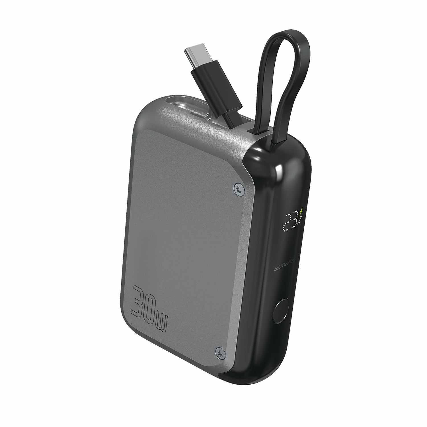 4smarts Powerbank Pocket 10'000 mAh spacegrau – 2 Geräte Ausgang