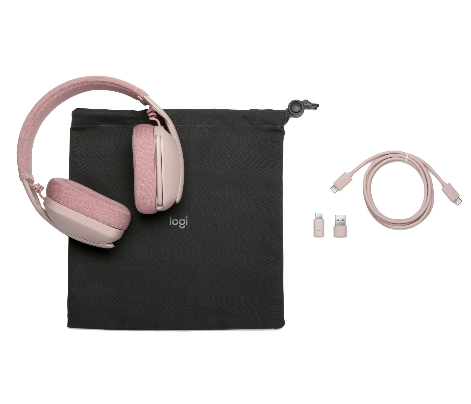 Logitech Zone VIBE Wireless MS – Headset – Bluetooth – Rose – für Microsoft Teams