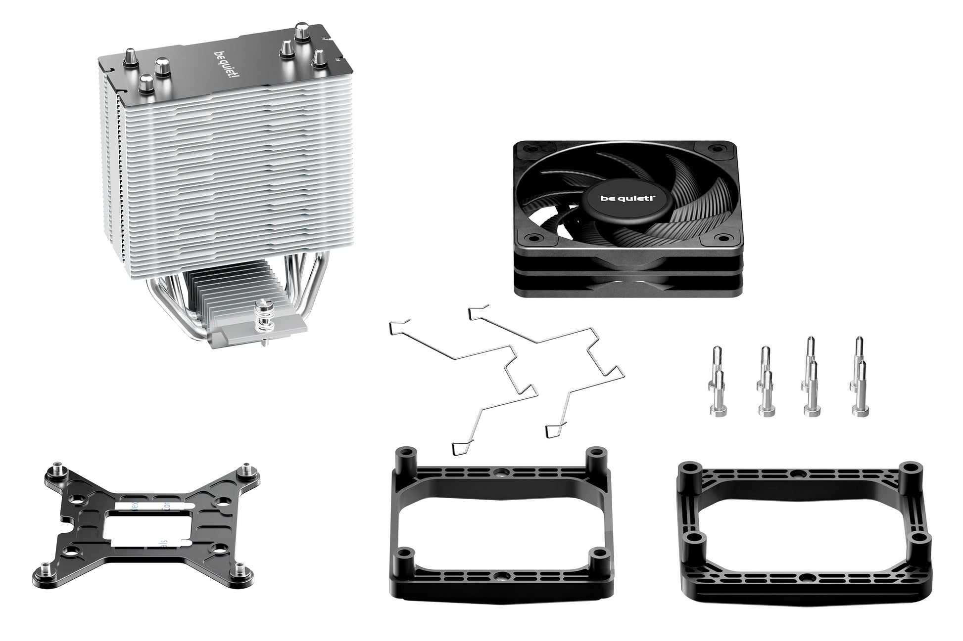 be quiet! be quiet – CPU-Kühler – Pure Rock Slim 3 – 10 cm Lüfter, 1700 U/min, TDP 130 W, für LGA1851/LGA1700/AM4 usw.
