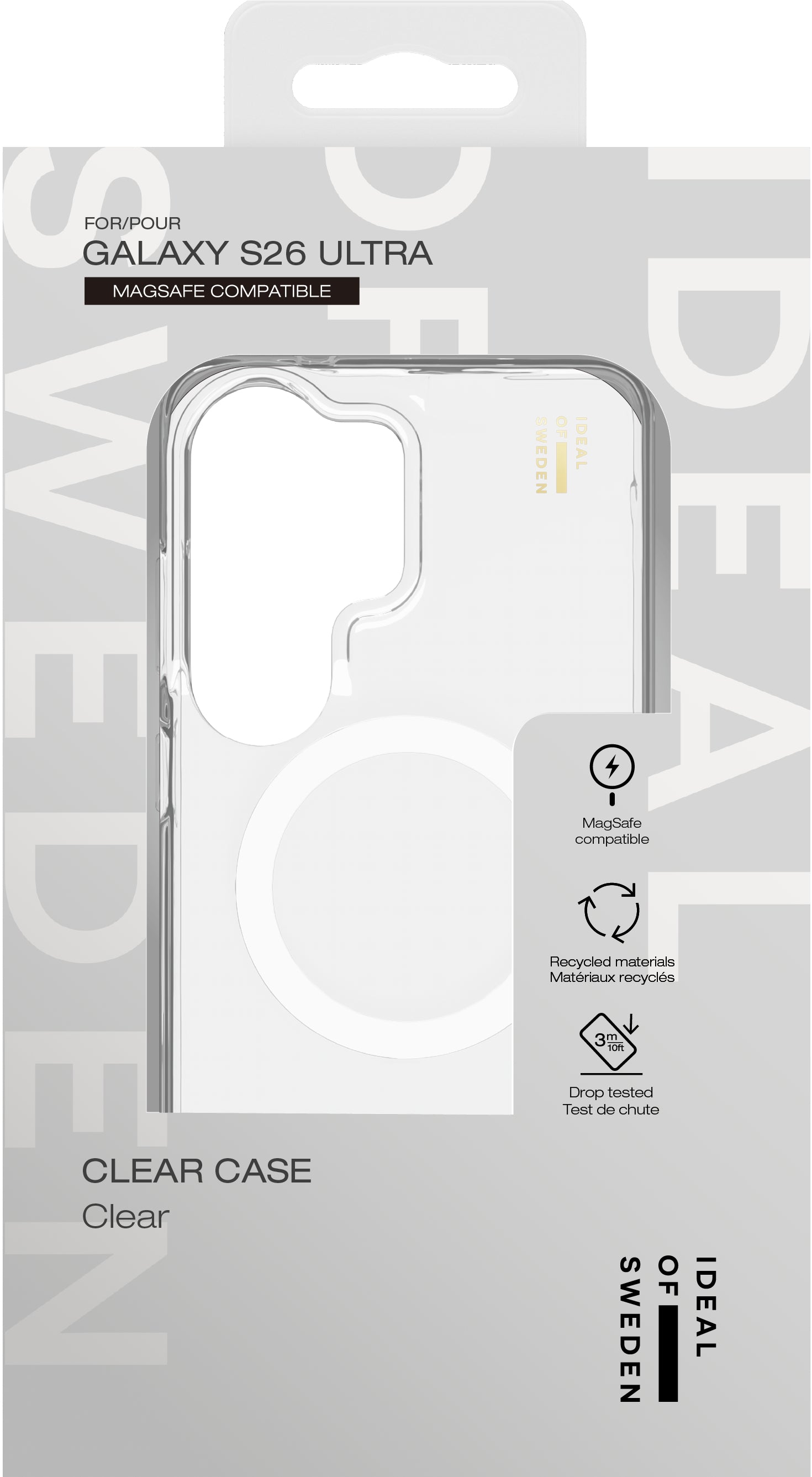 iDeal of Sweden Clear Cover Backcover – für Samsung Galaxy S26 Ultra, MagSafe, PC+TPU, Transparent