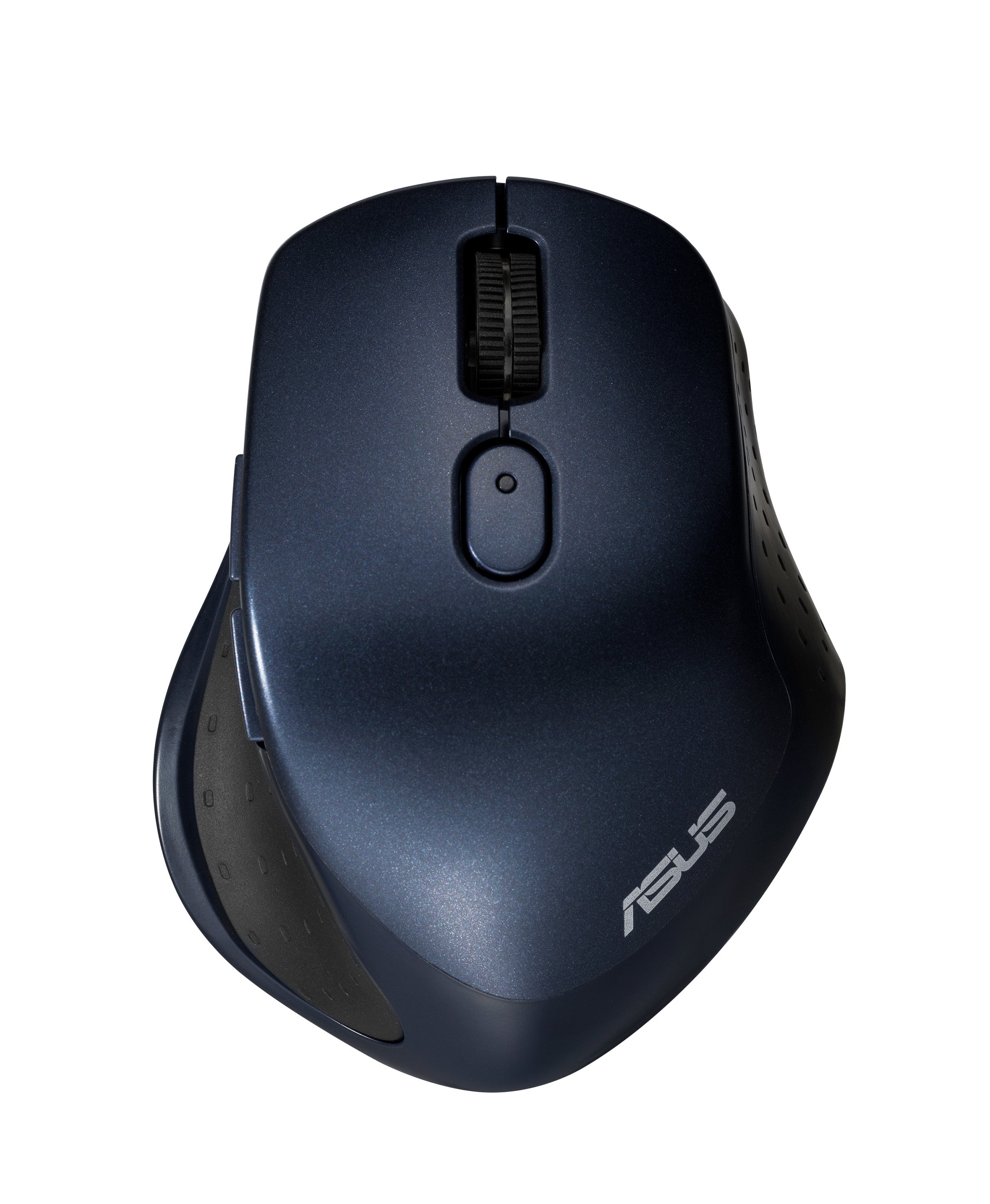 ASUS MW203 Maus – kabellos, USB-A, 2'400 dpi, 5 Tasten, für Rechtshänder, umschaltbare DPI, schwarz/blau