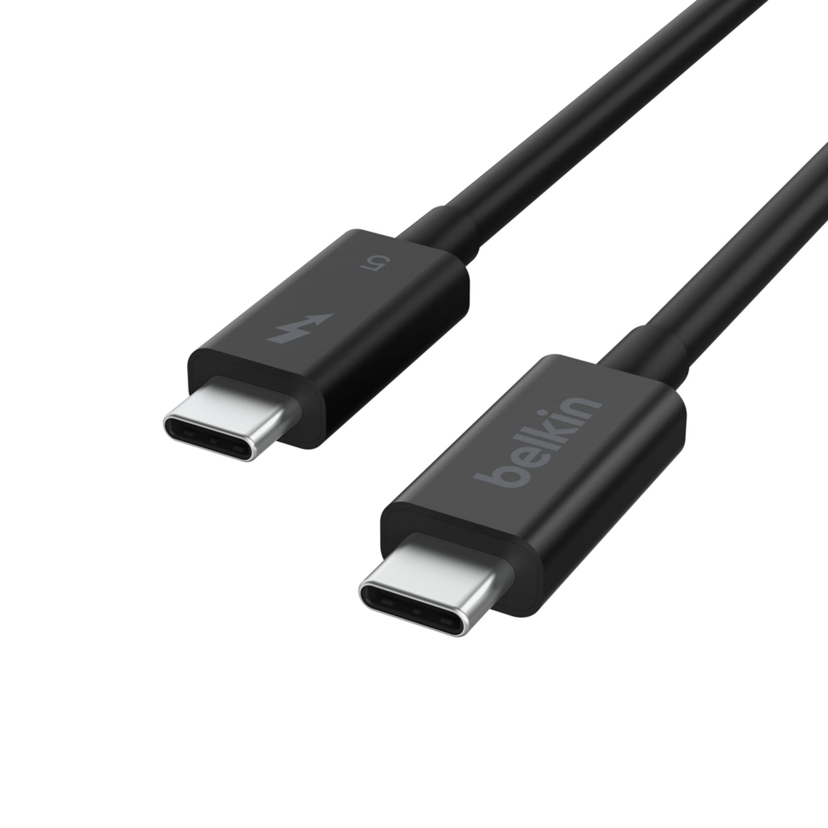 Belkin Thunderbolt 5 Kabel – 1 m, 120 Gbit/s, 240 W, rund, schwarz