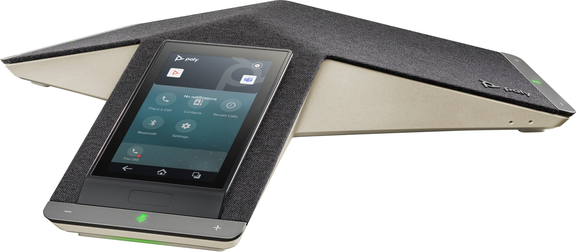 Poly Trio C60 – IP-Konferenztelefon, 5", PoE, Gigabit, schwarz