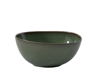 Villeroy & Boch Salatschüssel Lave – 2,2 l, H 10,7 cm, Steingut, Grün, spülmaschinenfest, mikrowellengeeignet