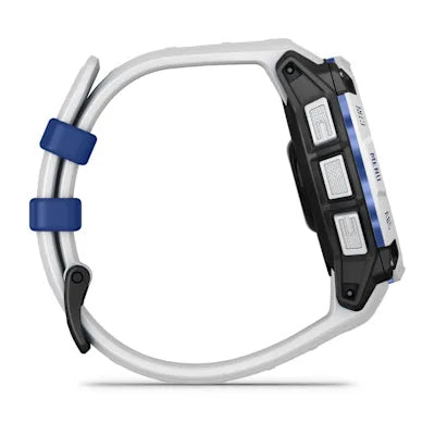 Garmin Instinct 3 45 mm GPS – FRP Weiss, Sportband Weiss, 100 m, für iPhone und Android