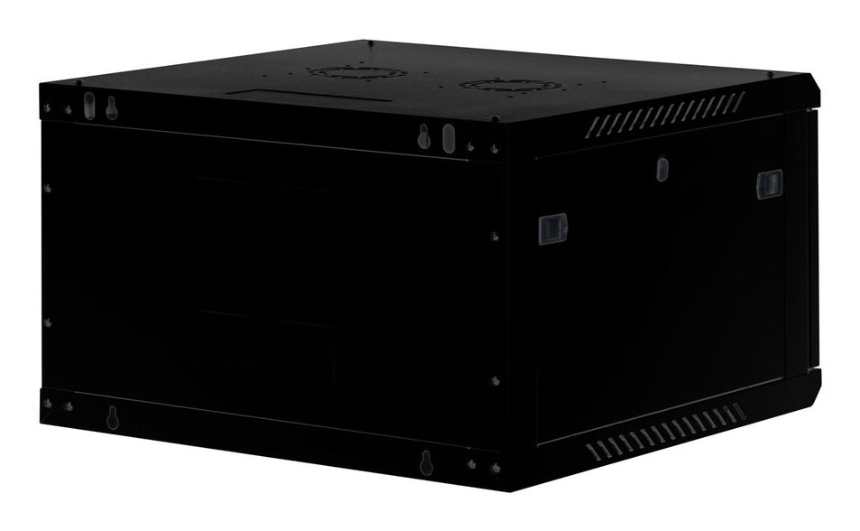 ROLINE Basic Plus – 19" Wandverteiler 6U, IP20, abschliessbar, 600 × 600 × 379 mm, schwarz, Stahl