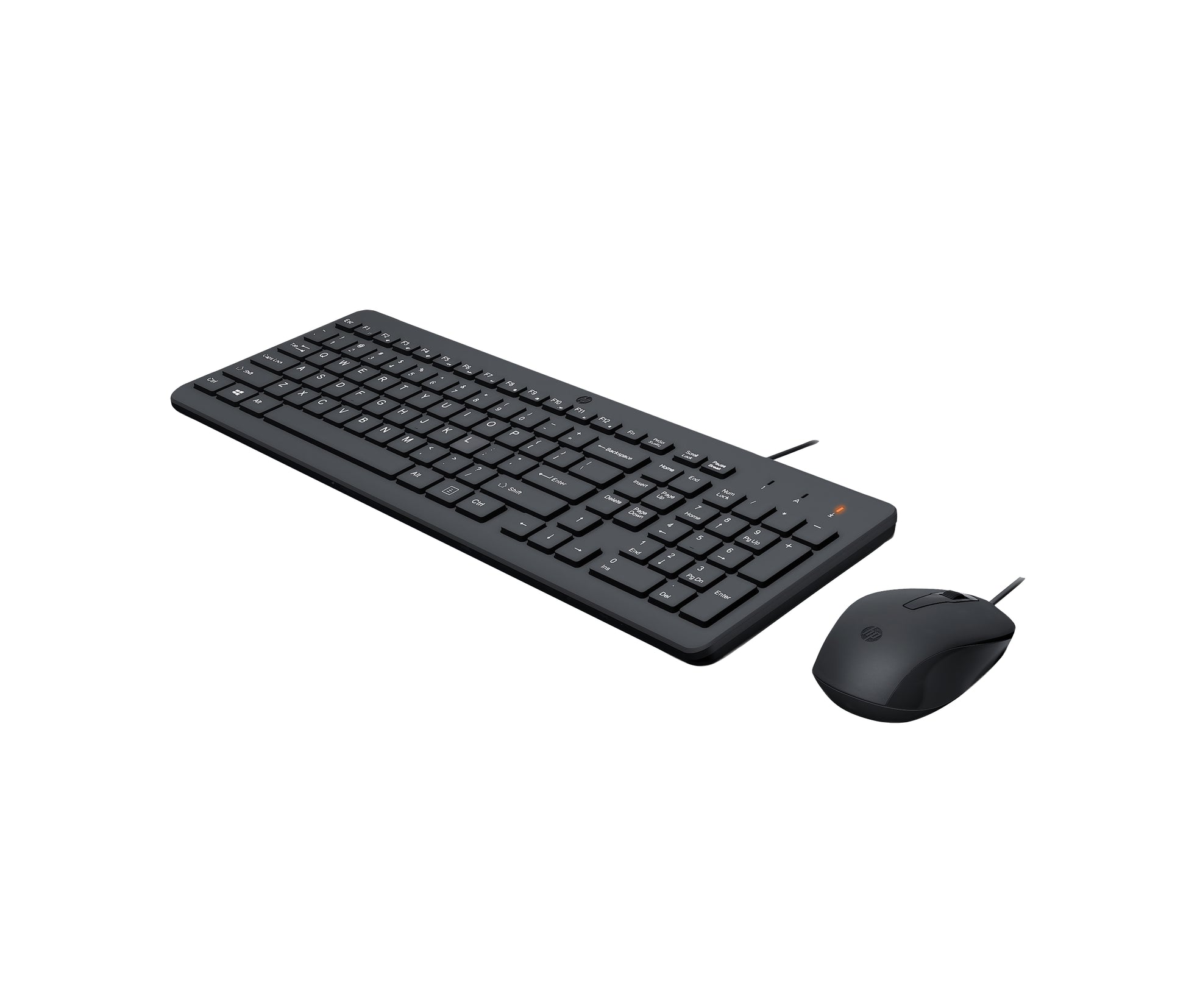 HP 150 – Tastatur-Maus-Set – Membran – kabelgebunden – USB-A – schwarz