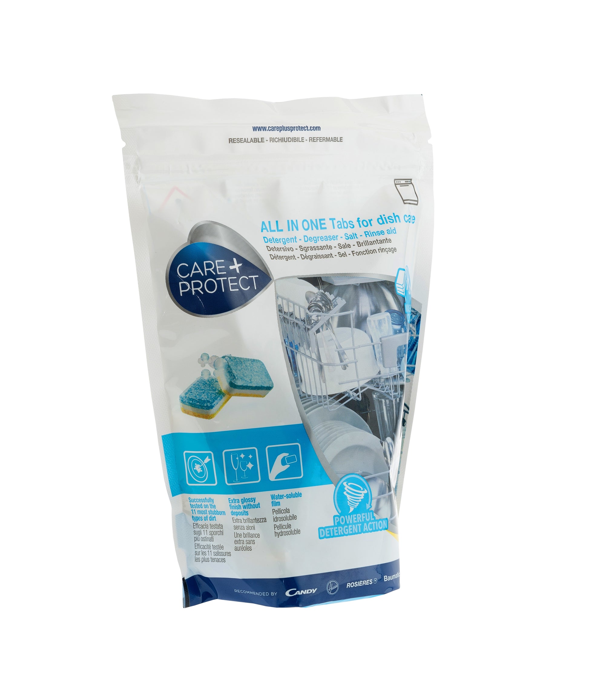 Care + Protect CarePlus Protect Spülmaschinentabs All-in-1 – Zitrone, 30 Tabs