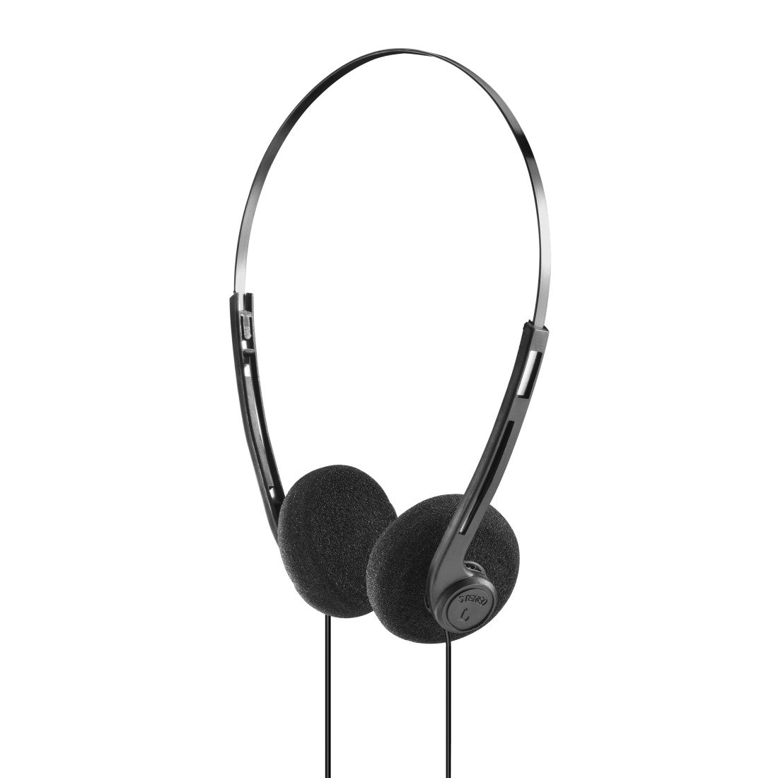 Hama Slight II On-Ear Kopfhörer – Kabel, 3,5 mm Klinke, Schwarz/Silber