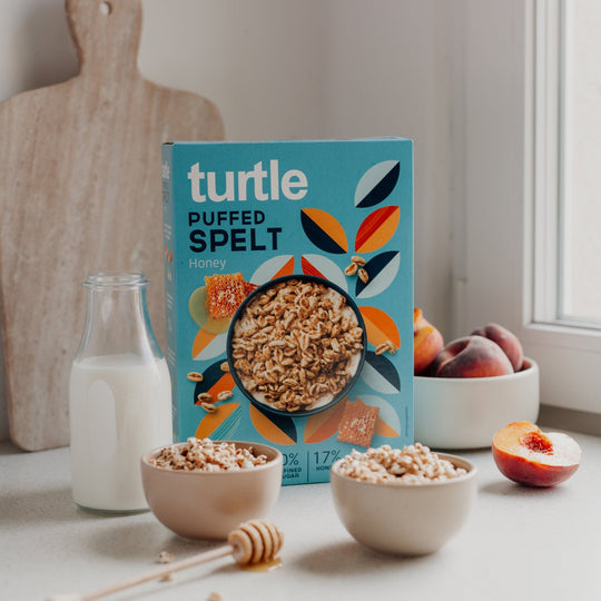 turtle Cerealien Gepuffter Dinkel Honig – Bio, laktosefrei – 300 g
