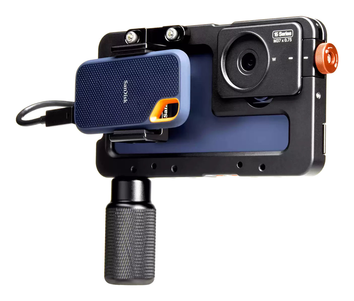 SanDisk BEASTGRIP iPhone 15 Pro Max Creator Kit – Foto-Griff – für iPhone 15 Pro Max – Schwarz