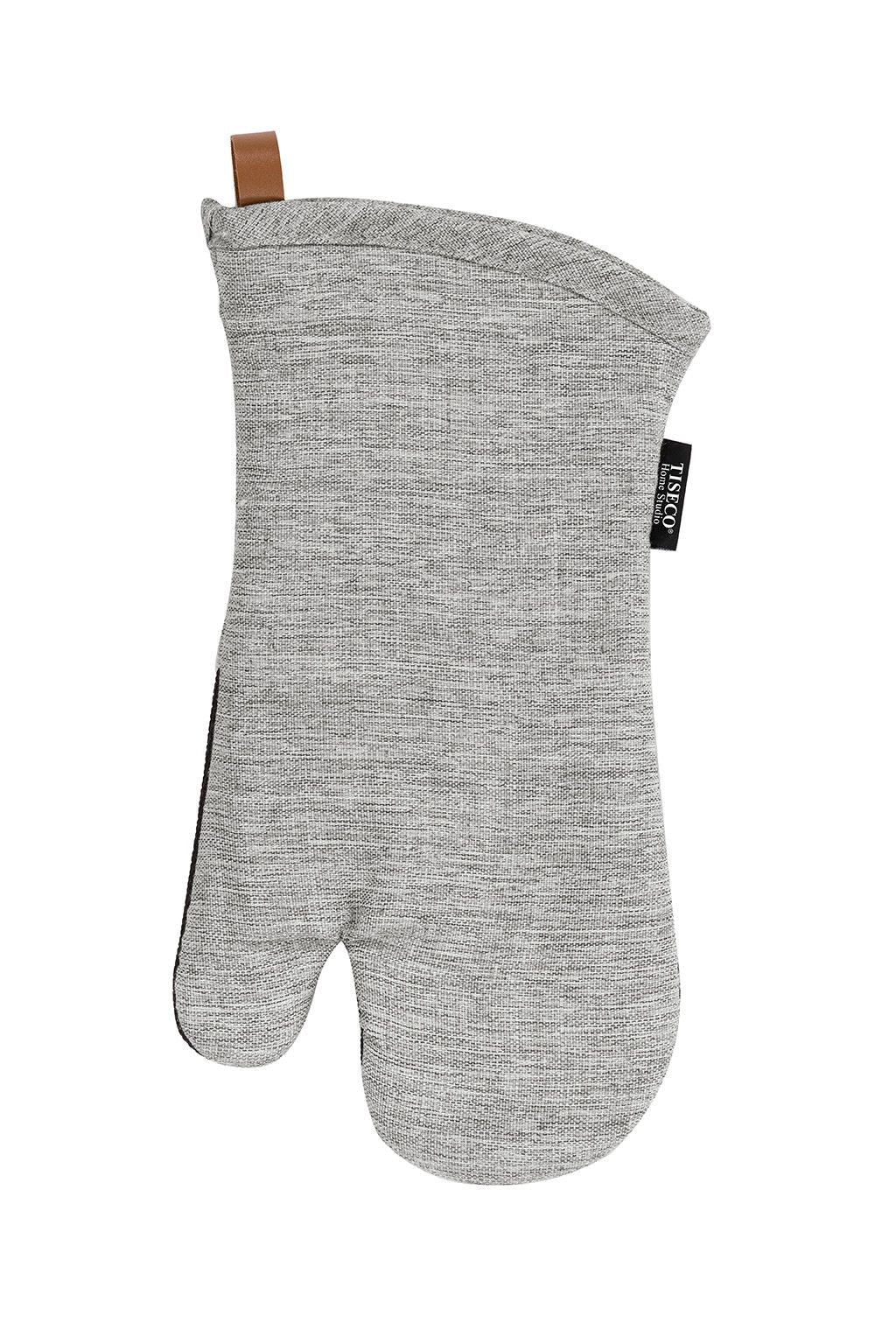 Tiseco HERCULES – Ofenhandschuhe 17 × 33 cm, Baumwolle, Grau, 2 Stk., rutschfest