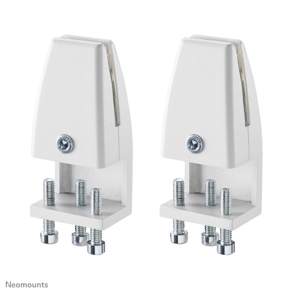 Neomounts Klemmen-Set – weiss, für Tischplatten 8–25 mm, 2er-Set