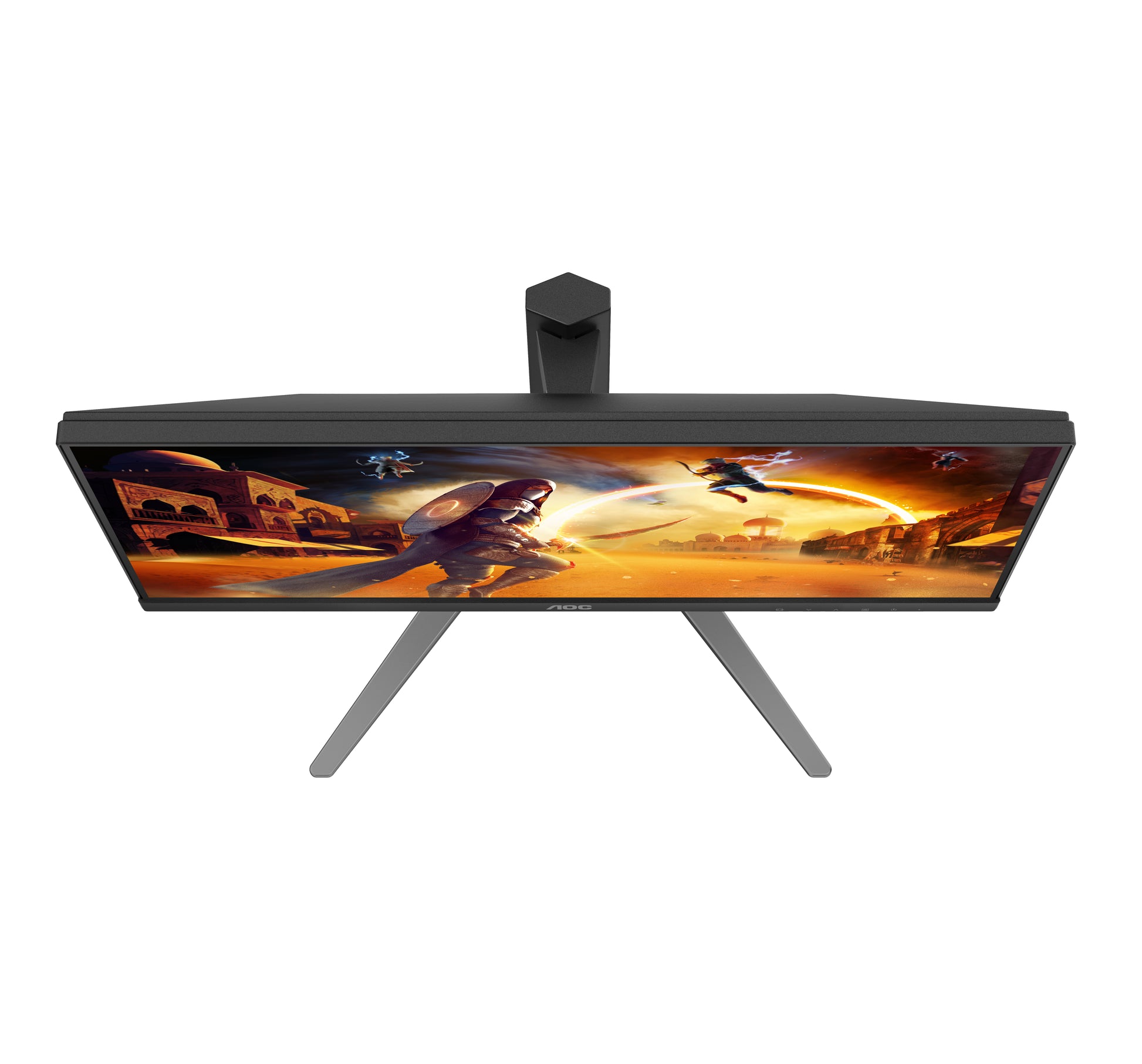 AOC 24G4HA – Monitor, 23,8", IPS, 200 Hz, Adaptive Sync, Lautsprecher, Höhenverstellbar, Rot