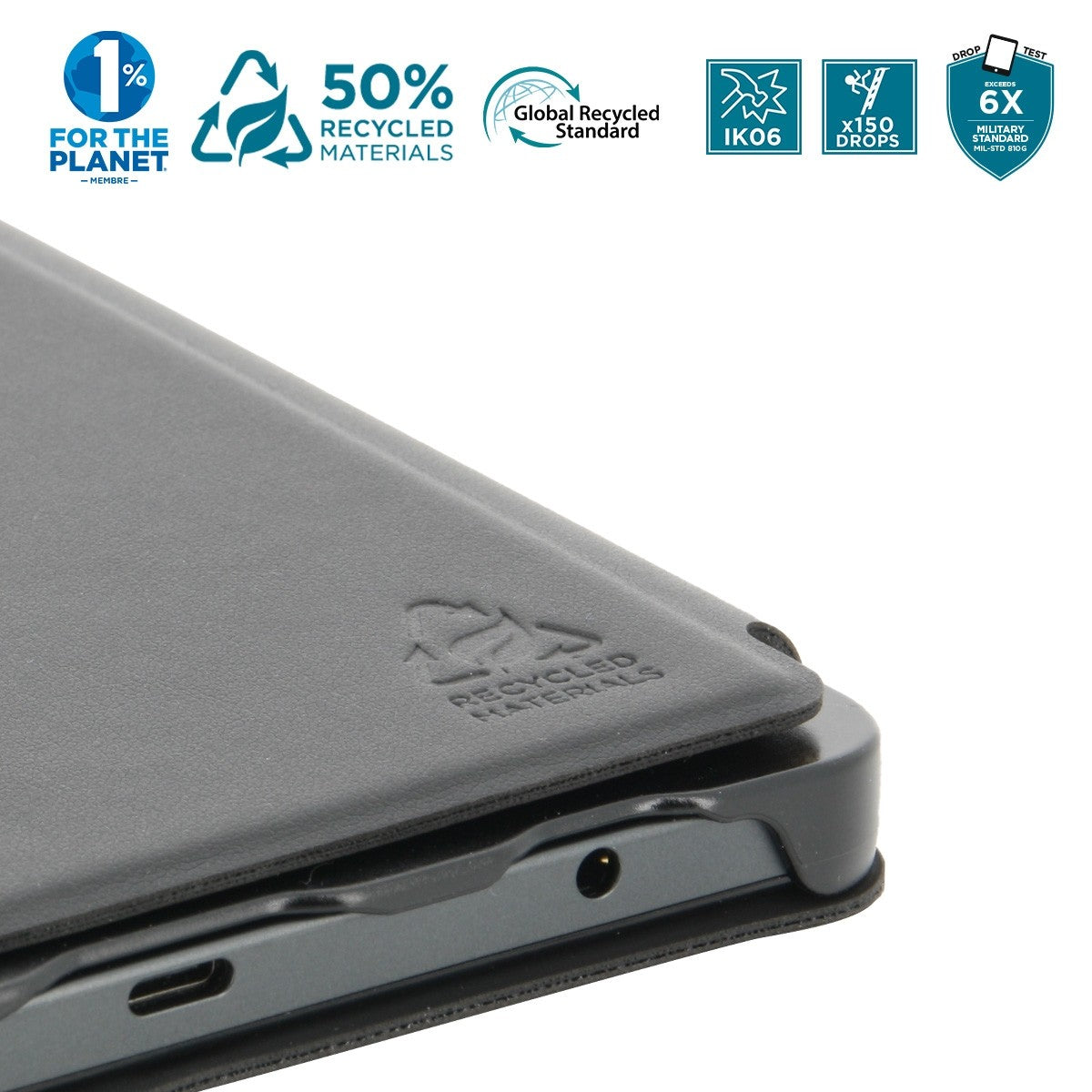 Mobilis Tablet-Hülle für Galaxy Tab A9 8,7" (SM-X110/SM-X115) – Schwarz