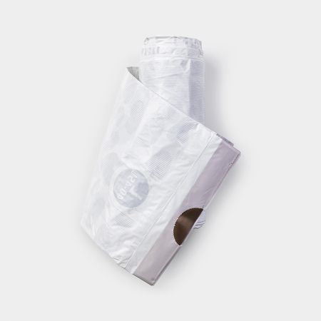Brabantia Kehrichtsack für PerfectFit L – 45 l, mit Zugband, PE, weiss, 534 × 820 mm, 40 Stk