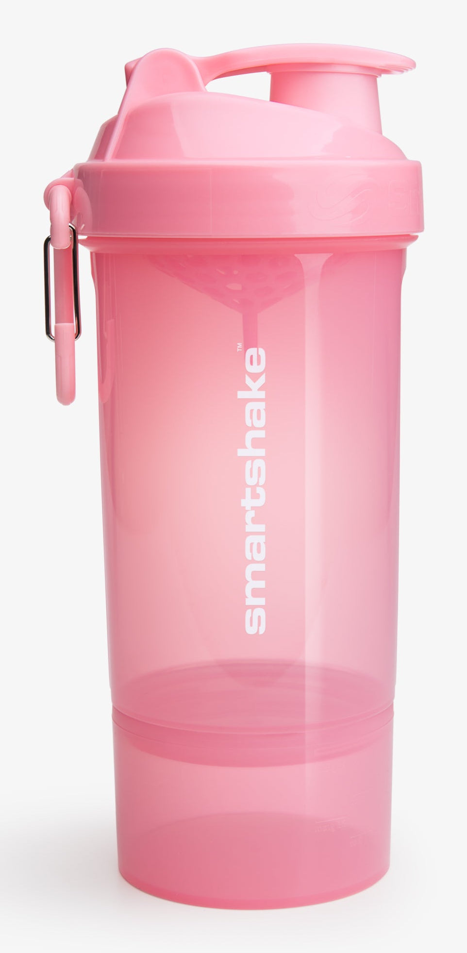Smartshake Original2GO ONE Trinkflasche 800 ml – Kunststoff, Schraubdeckel, Hellrosa