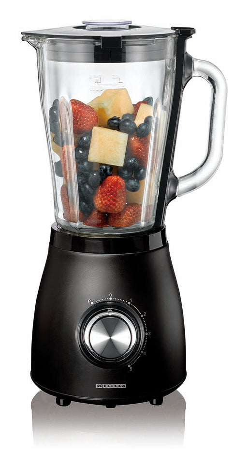 Melissa Smoothie-Mixer 16180133 – 1,5 l, 500 W, spülmaschinenfest – schwarz/edelstahl