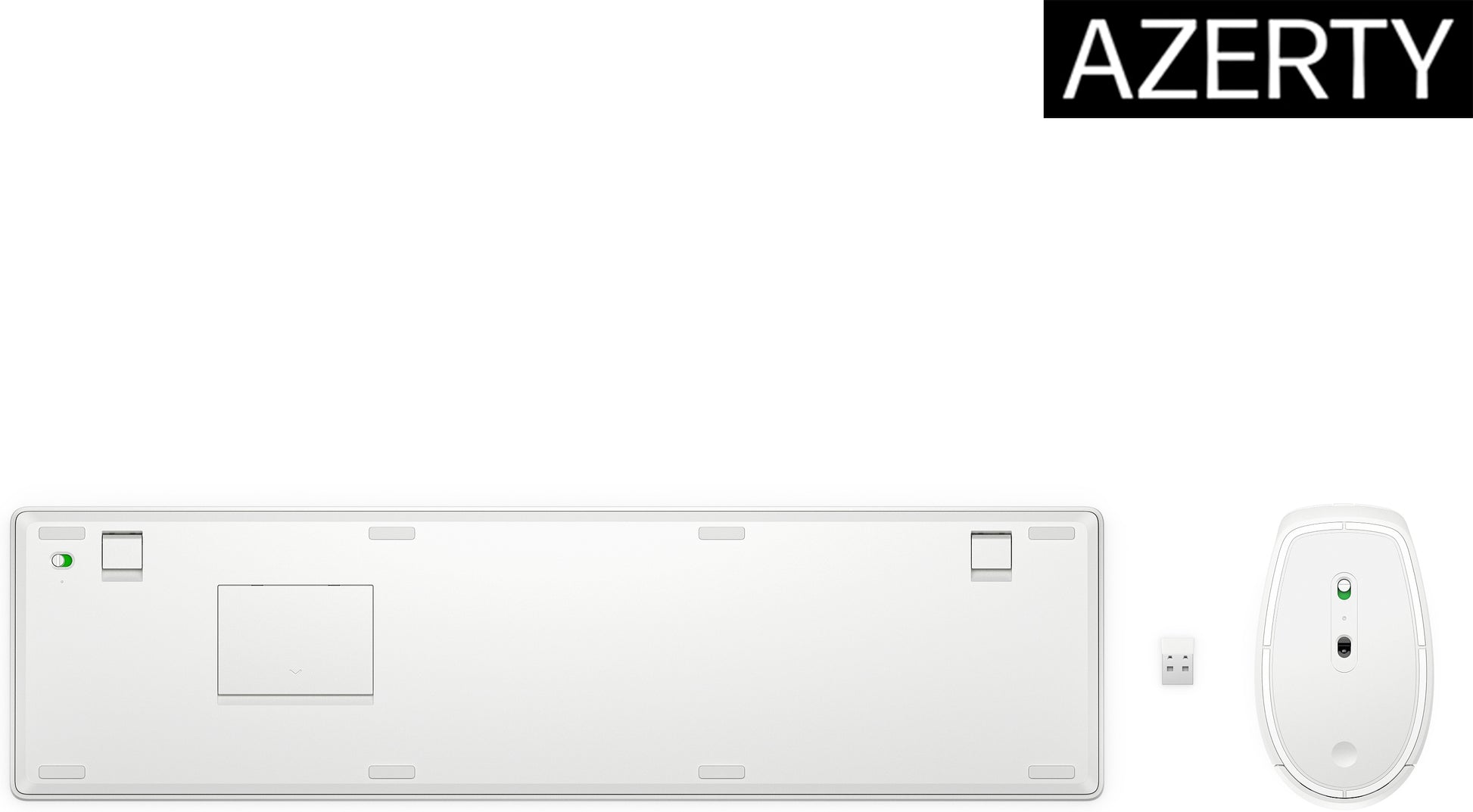 HP 650 – Tastatur- und Maus-Set – Membran – 2,4 GHz – Weiss