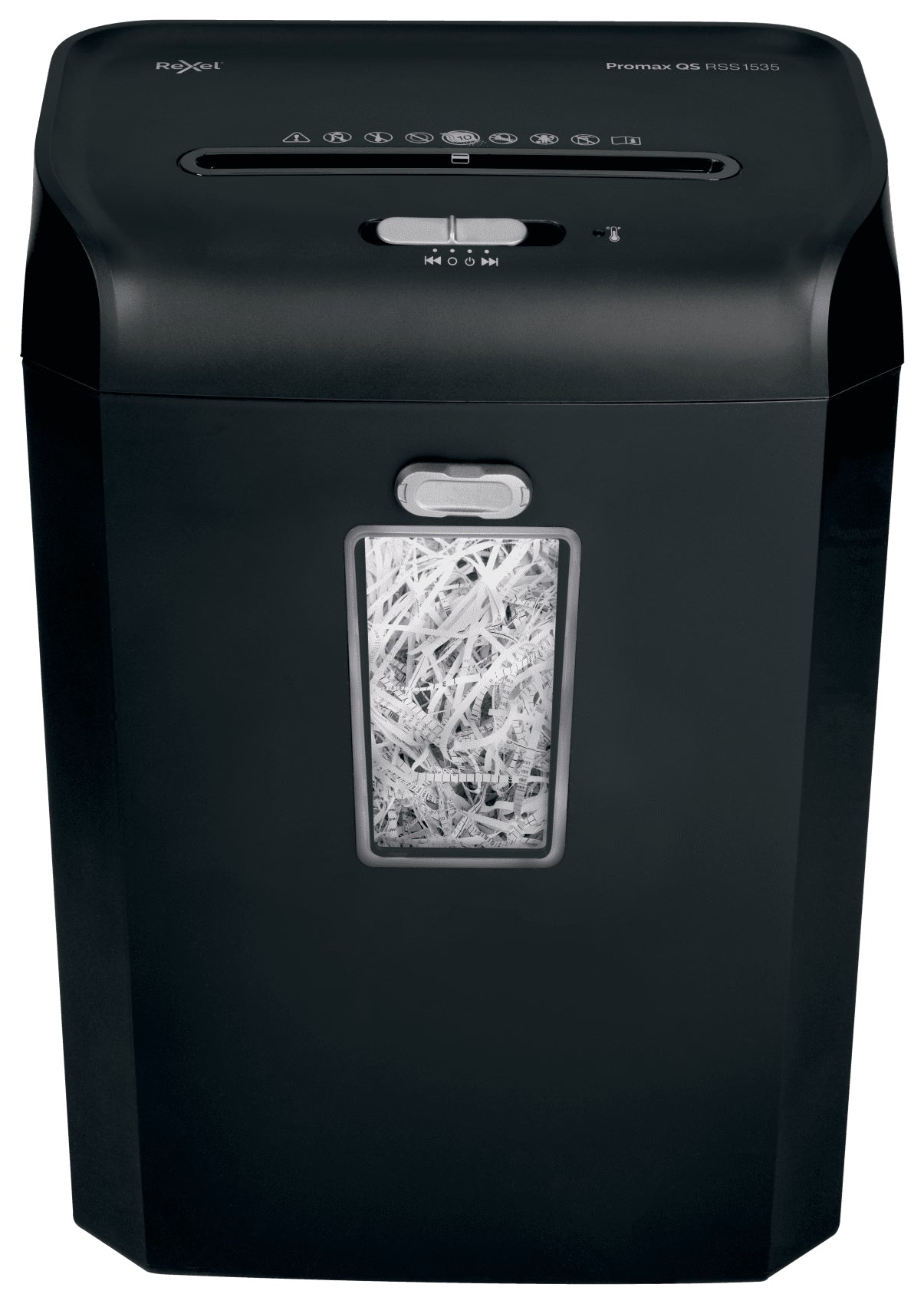 Rexel Promax QS RSS1535 – Aktenvernichter, DIN P-2, Streifenschnitt 6 mm, 15 Blatt, 35 l