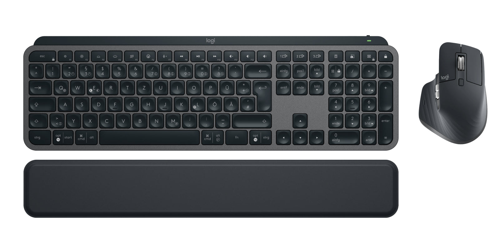 Logitech MX Keys Combo Gen. 2 BOLT – Tastatur, kabellos (Bluetooth/2,4 GHz), DE-Layout (DE)
