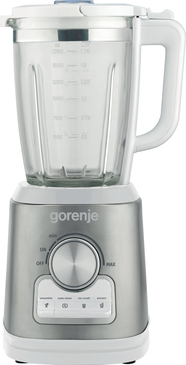 Gorenje Standmixer B1400E – 1,75 l, 1400 W, spülmaschinenfest – weiss/silber