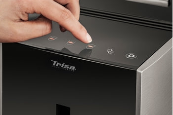 Trisa Crema One Touch 6220.4245 Kaffeevollautomat – 1,2 l, 130 g Bohnenbehälter, 19 bar, schwarz/silber