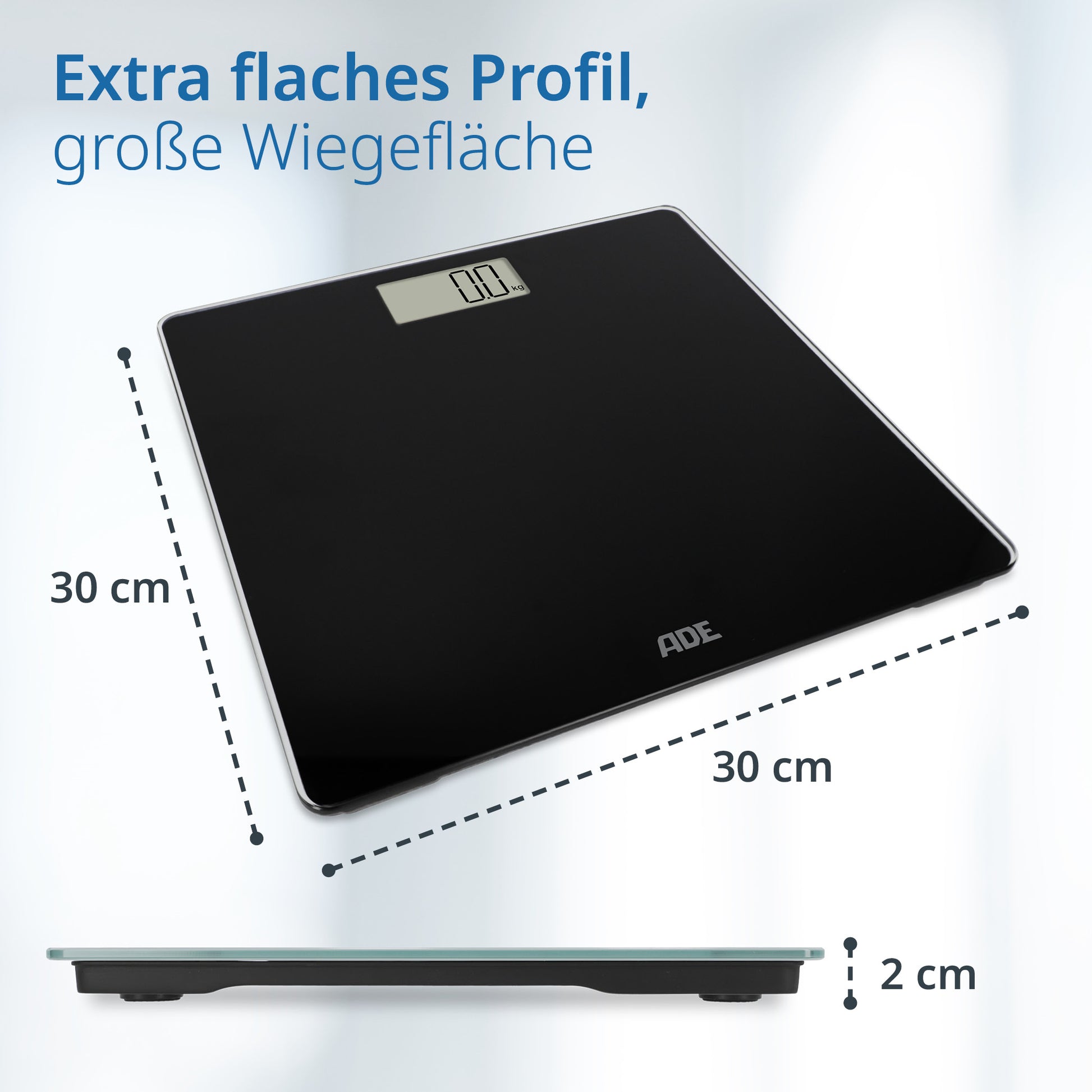 ADE Digitale Personenwaage Amina – Glas – 180 kg