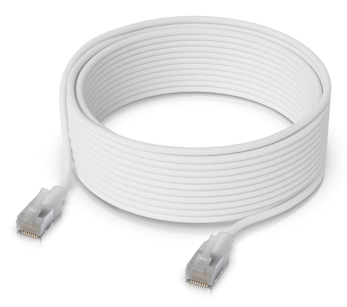 Ubiquiti Patchkabel – Cat6a, geschirmt, 12 m, durchscheinend/weiss, RJ-45