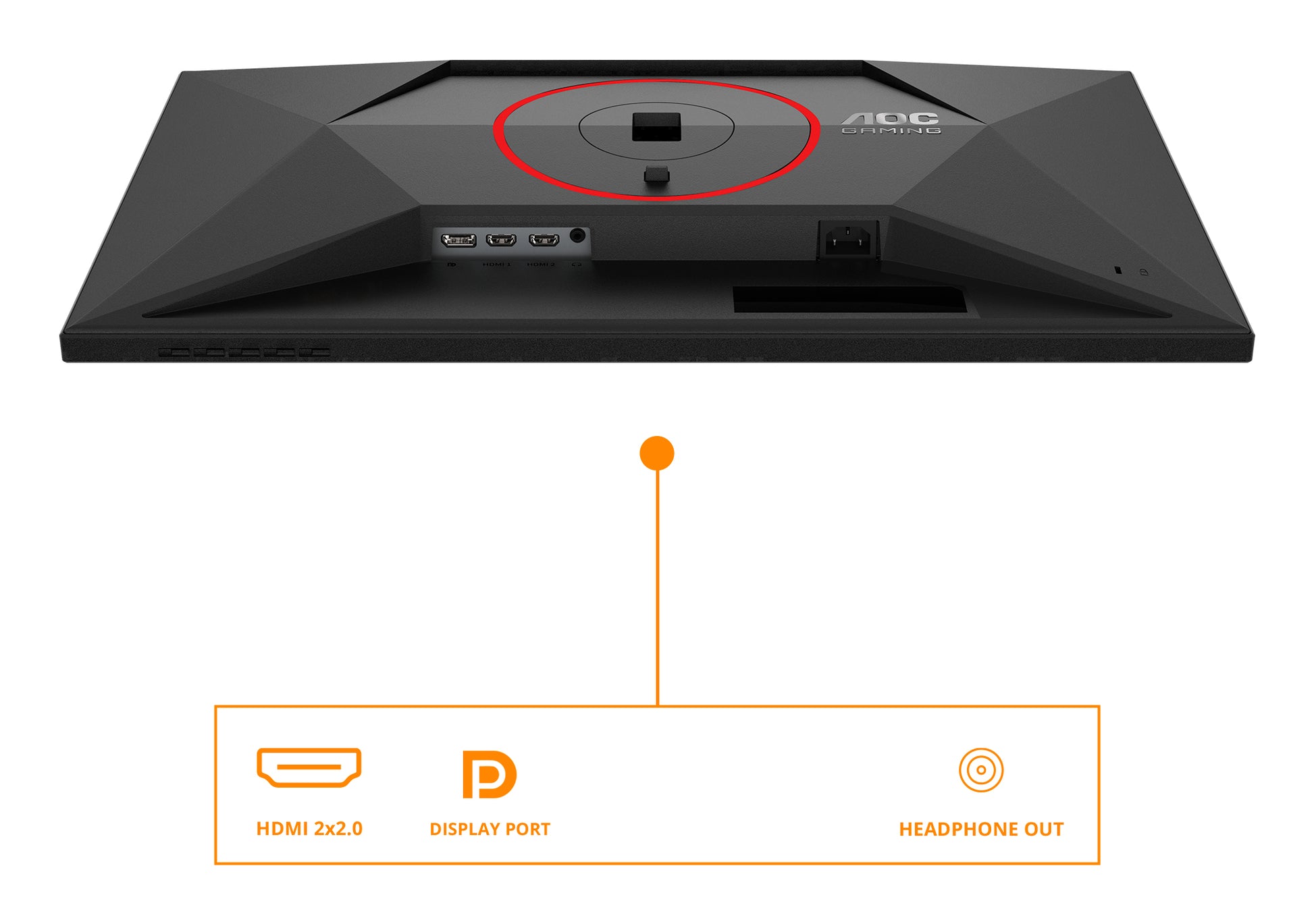 AOC Q27G4ZR – Monitor, 27", 2560 × 1440 (WQHD), IPS, 260 Hz, Adaptive Sync, Lautsprecher, Rot