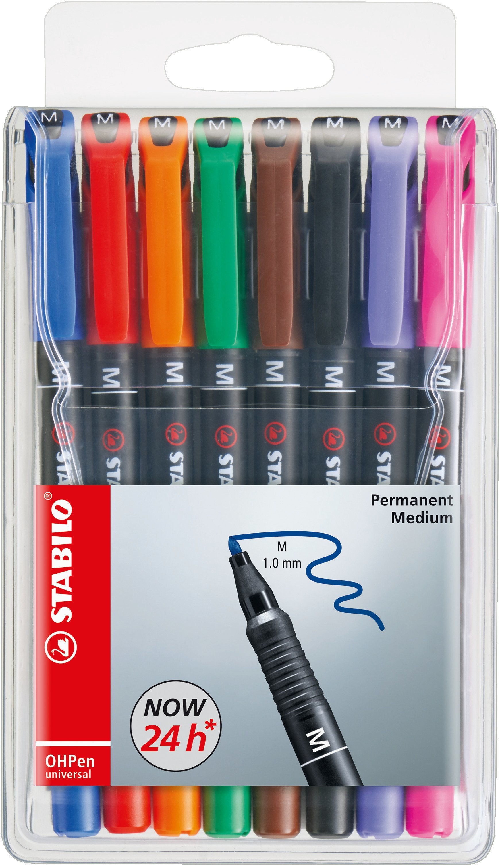 Stabilo Permanent-Marker für OHP-Folien – sortiert, 8er