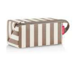 Reisenthel Kosmetiktasche – 1,5 l, 23 × 11 × 11 cm – beige, Polyester – summerstripes coffee – 1 Stk.
