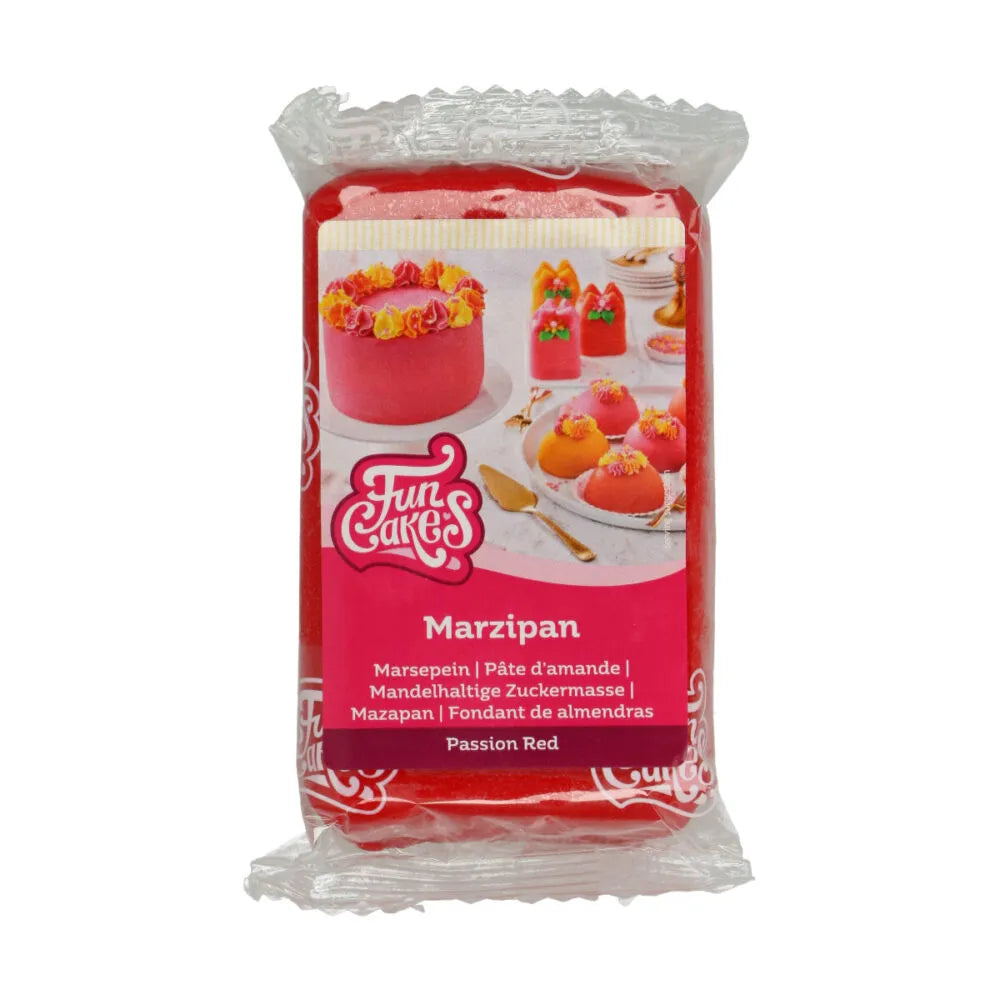 FunCakes Marzipan – Rot, glutenfrei – 250 g