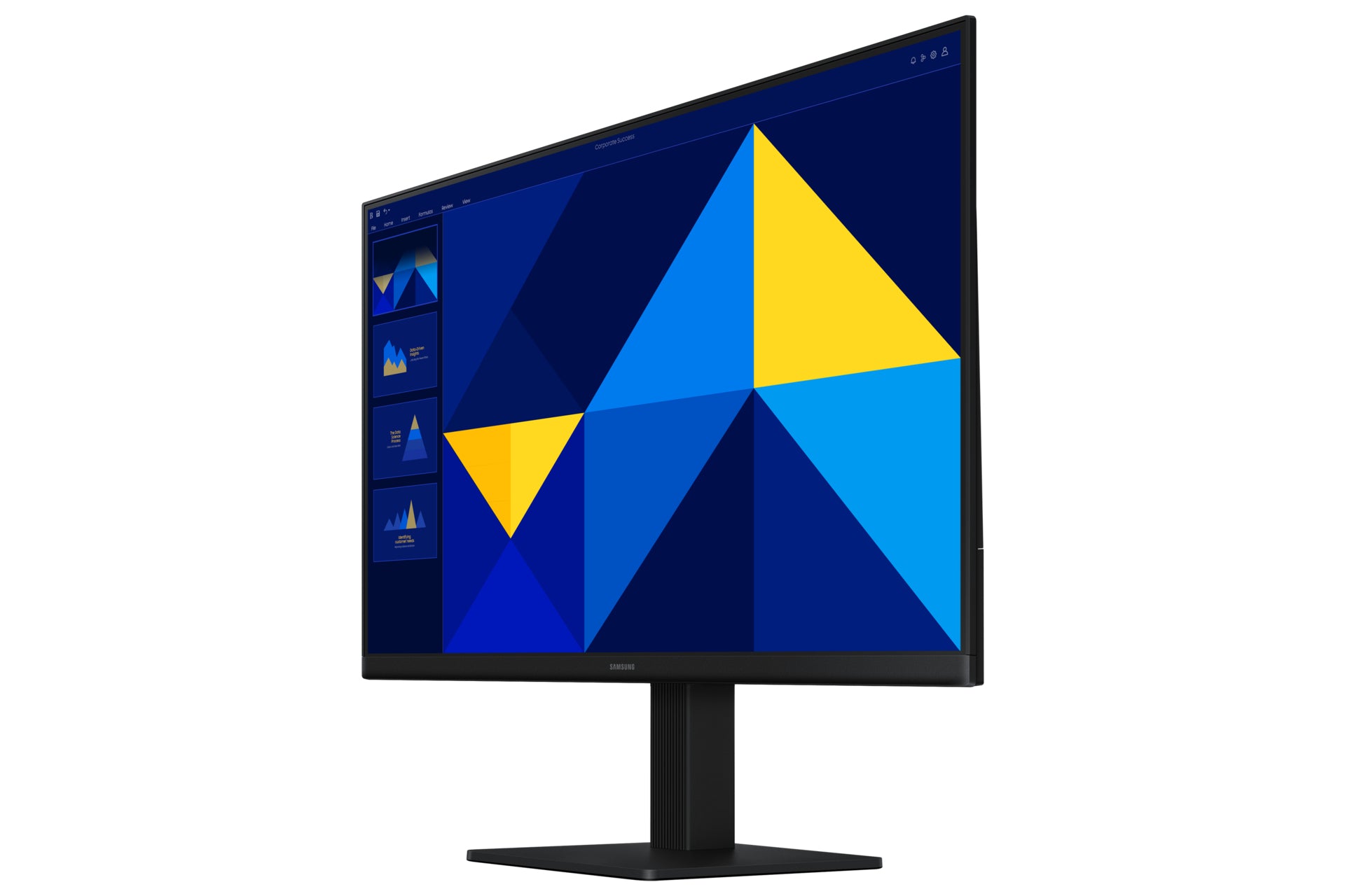 Samsung S30Gd – Monitor, 24", 1920 × 1080 (Full HD), IPS, 100 Hz, 250 cd/m², VESA 100 × 100, Schwarz