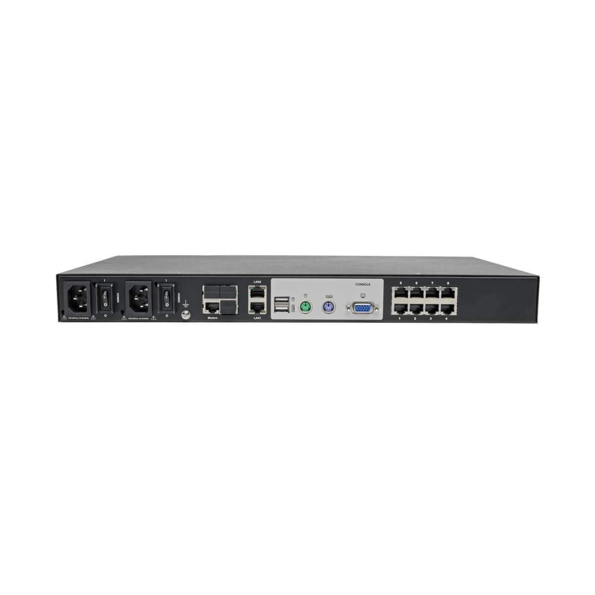 Tripp Lite B064-008-01-IPG – 8-Port VGA KVM-Switch – 1920 × 1200/60 Hz, Audio, Rack 1U