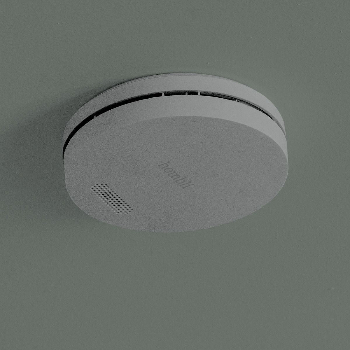 Hombli HBSA-0108 – Funk-Rauchmelder, 10-Jahres-Batterie, 85 dB – Grau, für Google Assistant