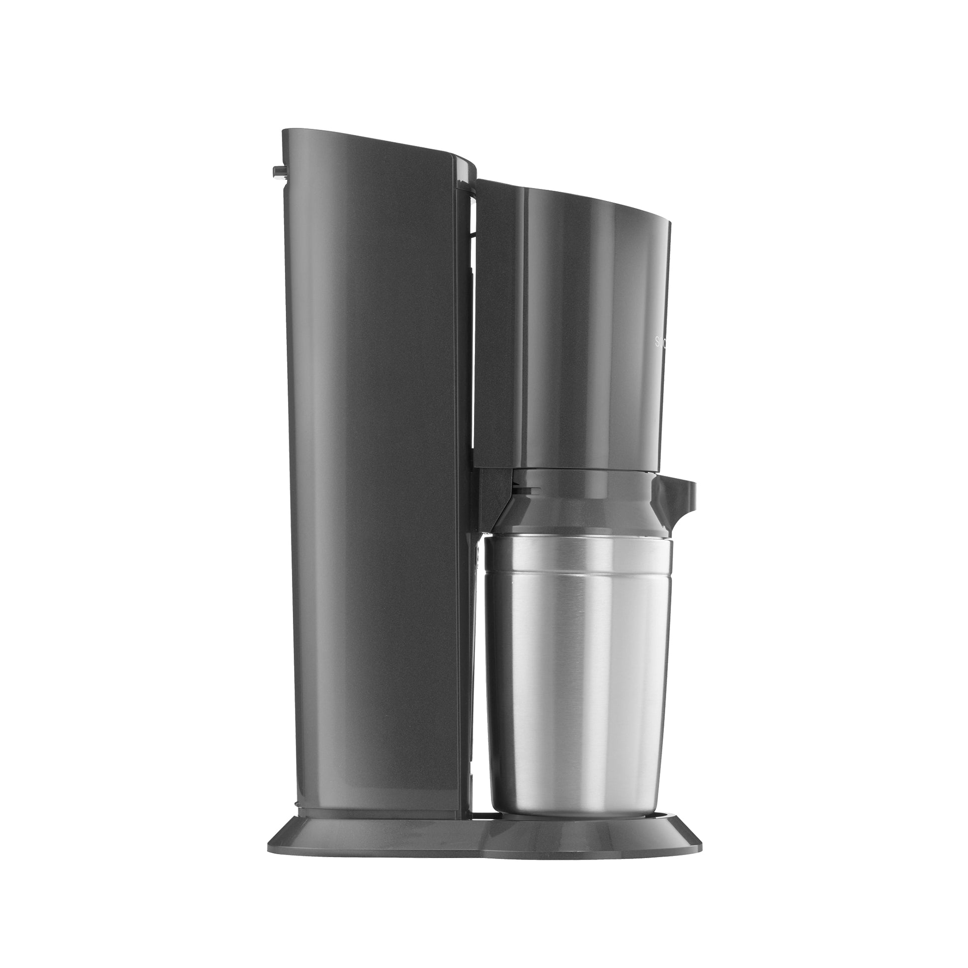 SodaStream Crystal – Schwarz, Grau, inkl. 60 l Zylinder, 3 Karaffen à 0,7 l