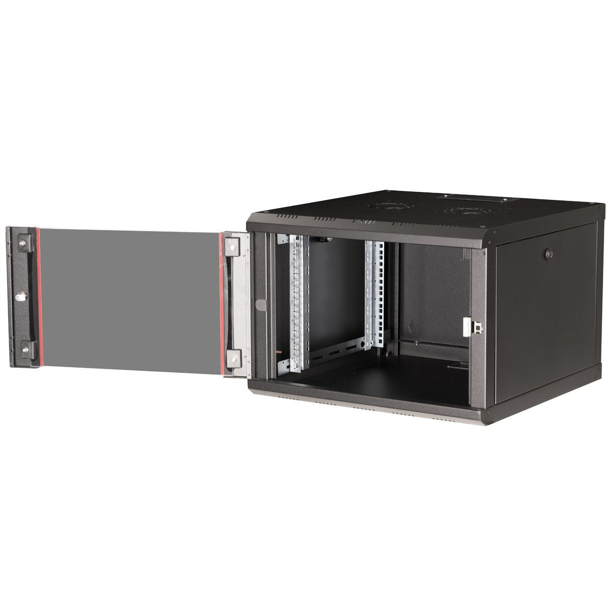 ROLINE Pro 7 HE – 19" Wandverteiler 7U, IP20, abschliessbar, 600 × 600 × 418 mm, schwarz, Stahl