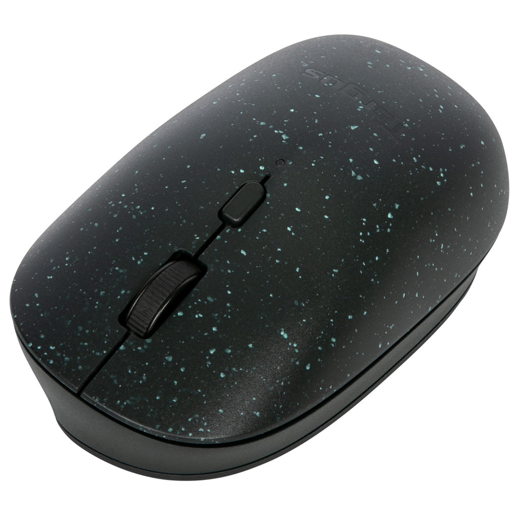 Targus EcoSmart Nachhaltige Ergonomische Maus – kabellos, Silent-Tasten, aus recyceltem Material, schwarz