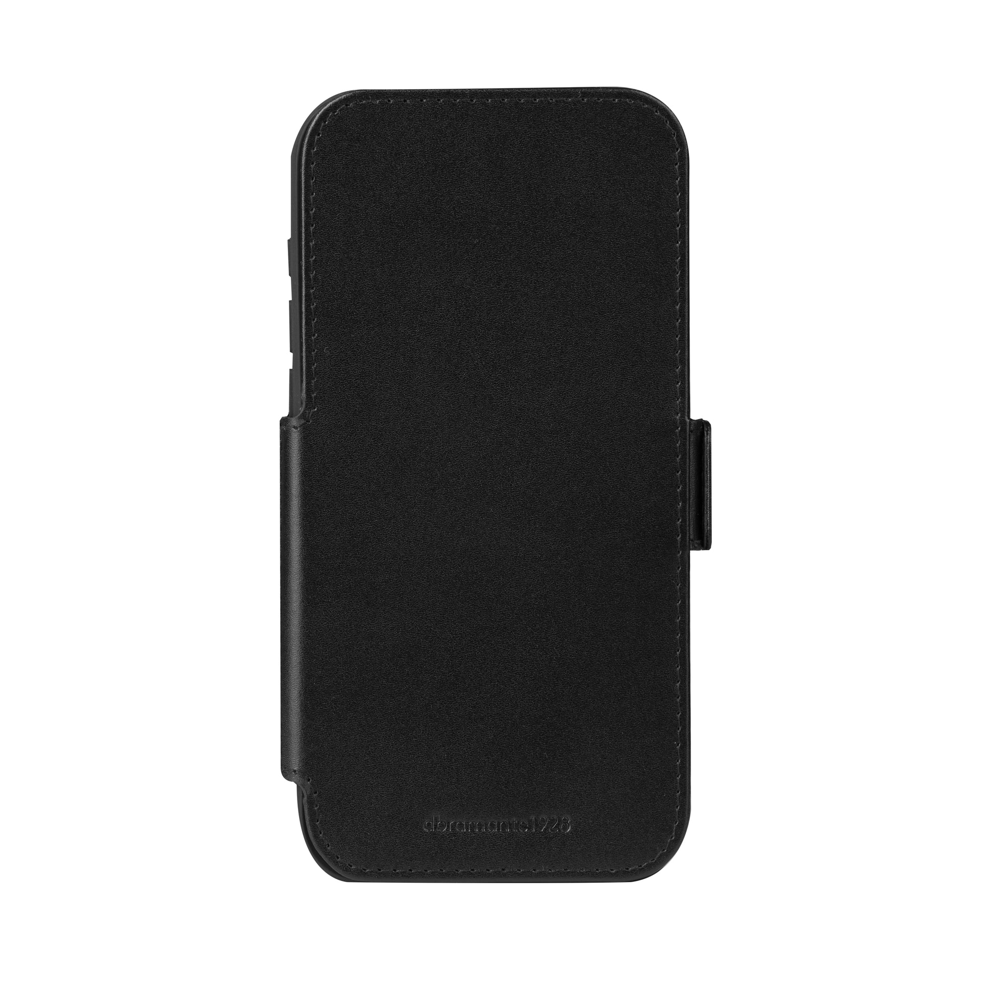 dbramante1928 Copenhagen Wallethülle – für Apple iPhone 17 Pro Max, mit Ständer, 3 Kartenfächer, Leder, Schwarz