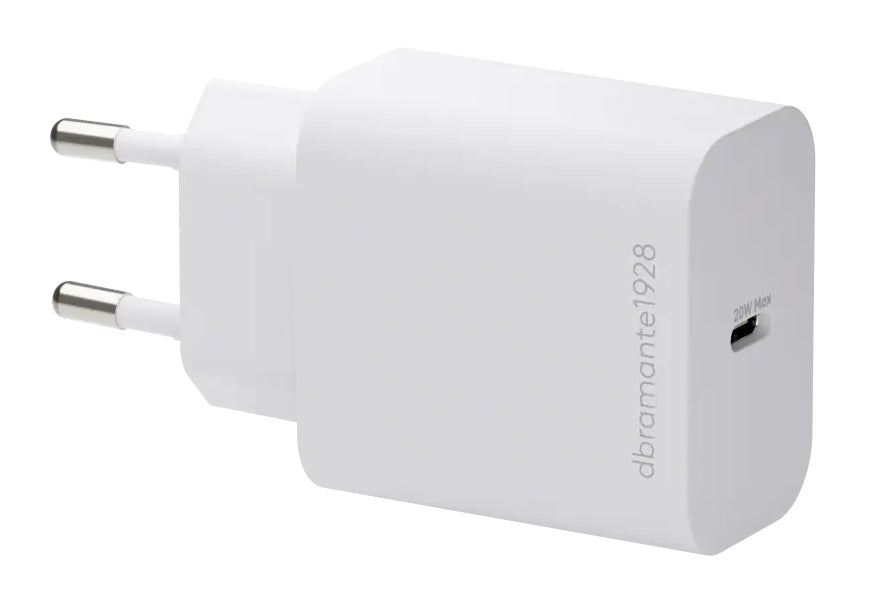 dbramante1928 CH20EUWH7243 USB-Wandladegerät 20 W – USB-C×1 – PD – EU-Stecker (Typ C) – für Geräte mit USB-C