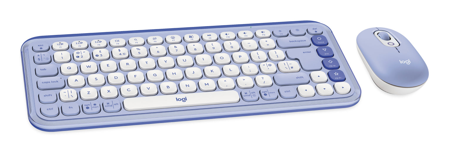 Logitech POP ICON COMBO INTNL-973 – Tastatur, UK-Layout (EN), Lila
