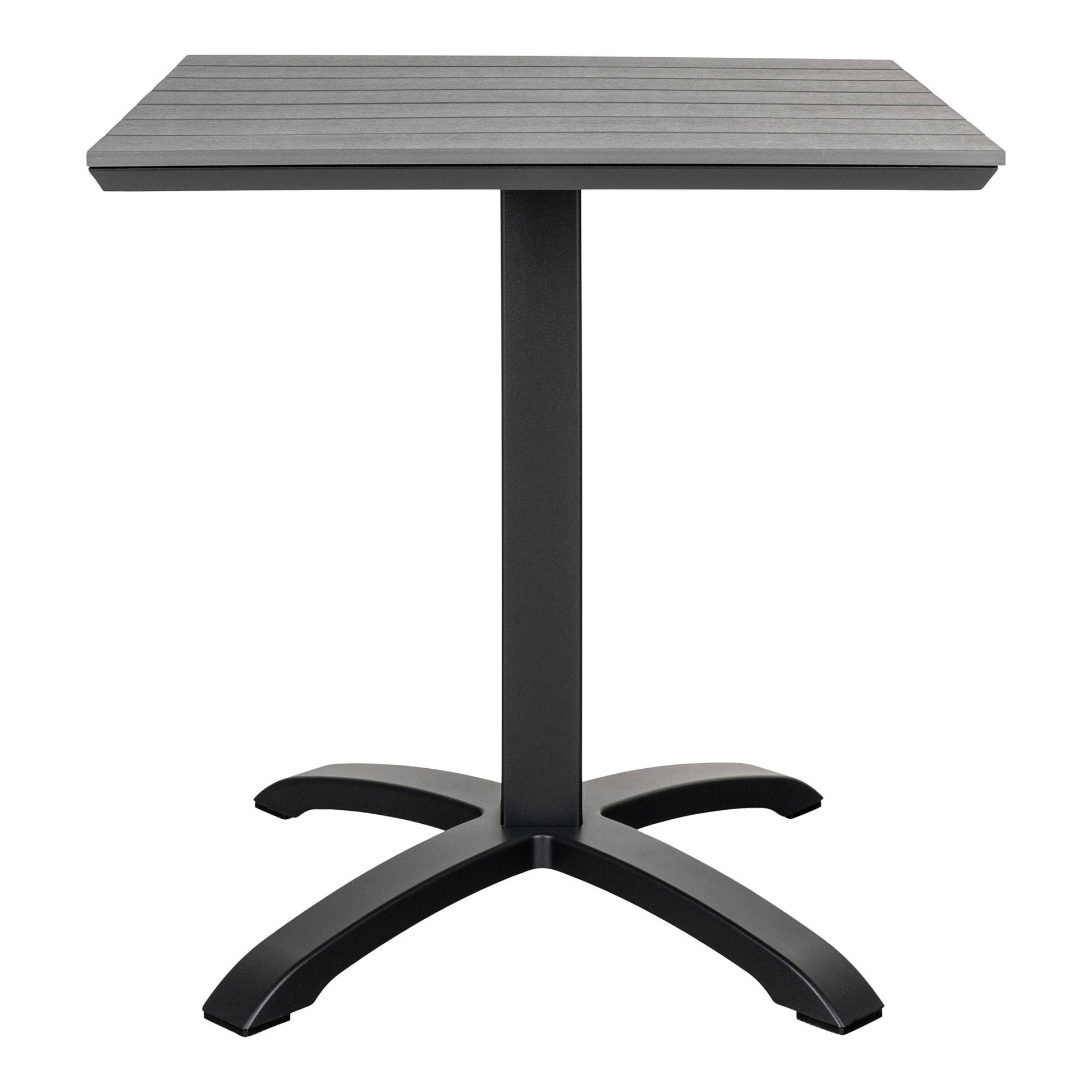 House Nordic Gartentisch – Schwarz – Aluminium – Tisch 70 × 70 × 72 cm