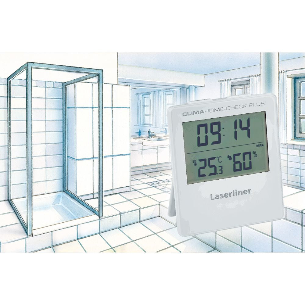 Laserliner Clima Home Check Plus Thermo-Hygrometer (Handgerät) – −9,9–50 °C, 20–80 %, Innen