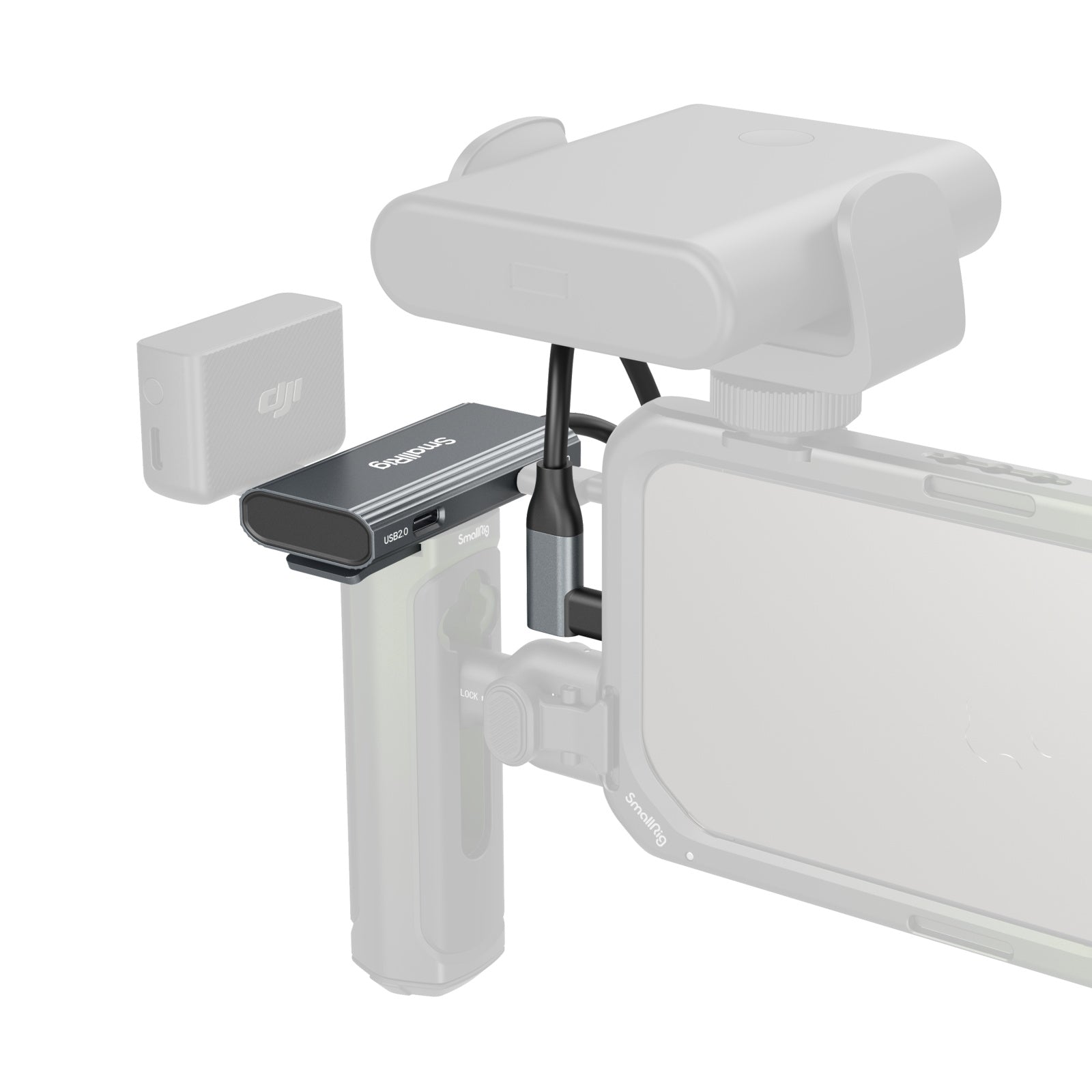 SmallRig 4598 USB-Hub – USB-C, 1× USB-A, 2× USB-C, 100 W PD