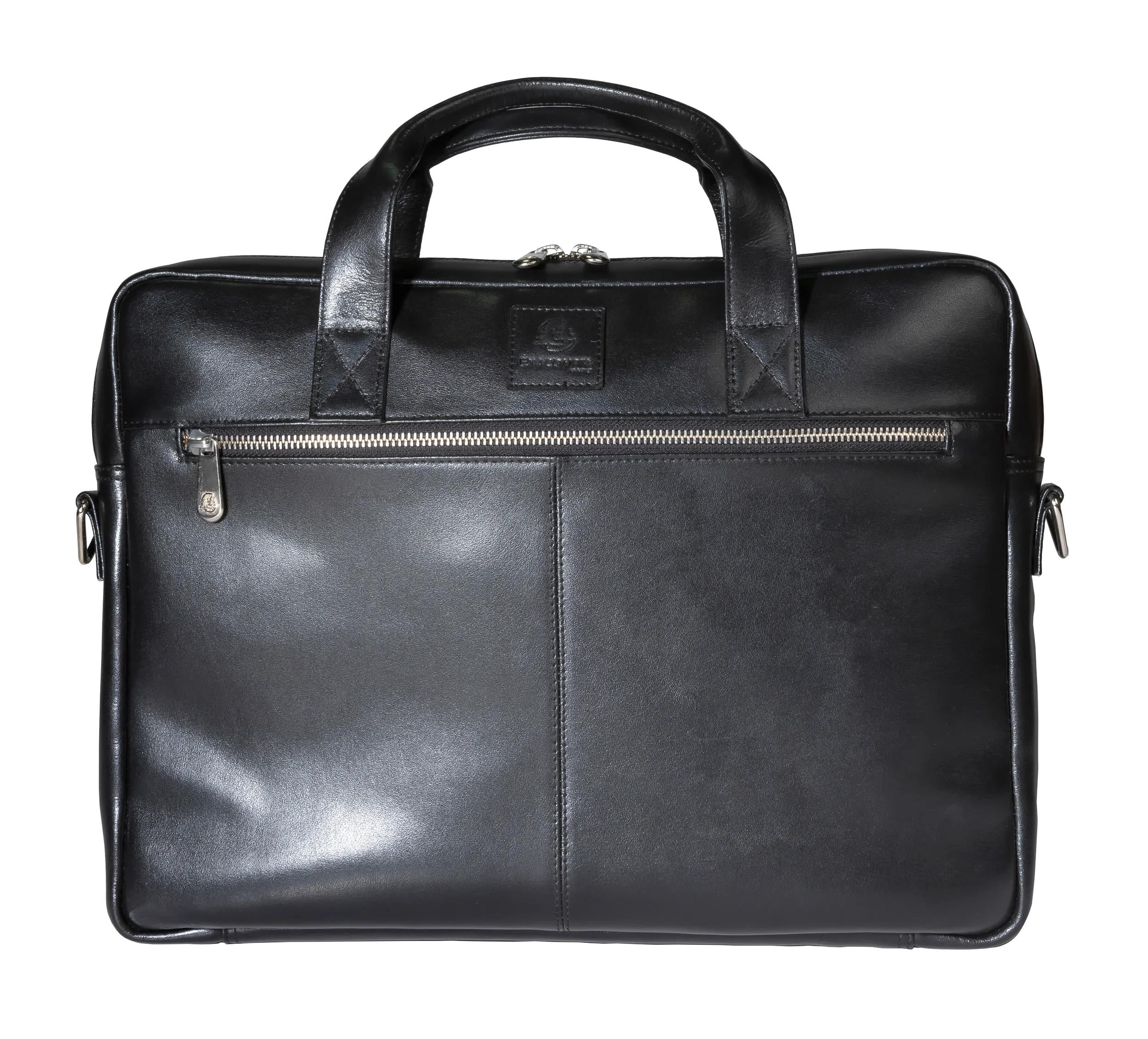 Exacompta Notebook-Tasche bis 14" – wasserabweisend, abnehmbarer Schultergurt – Schwarz