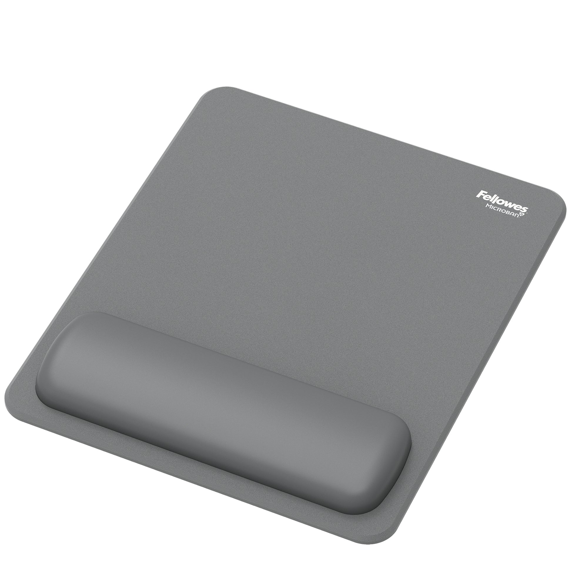 Fellowes Breyta – Mauspad mit Handgelenkauflage – Grau – 240 × 200 mm